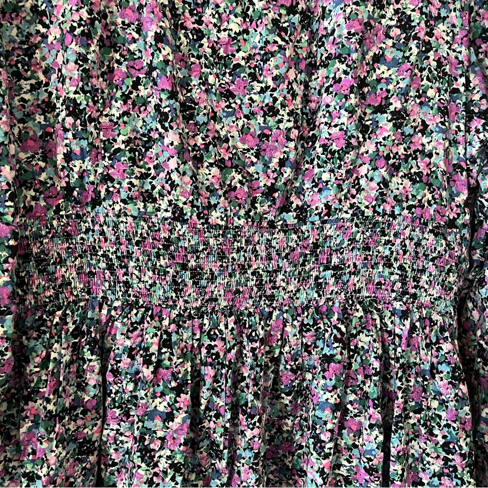 New! Ava & Viv Vibrant Floral Long Sleeve Dress Rayon Women’s Size XXL - Picture 4 of 15